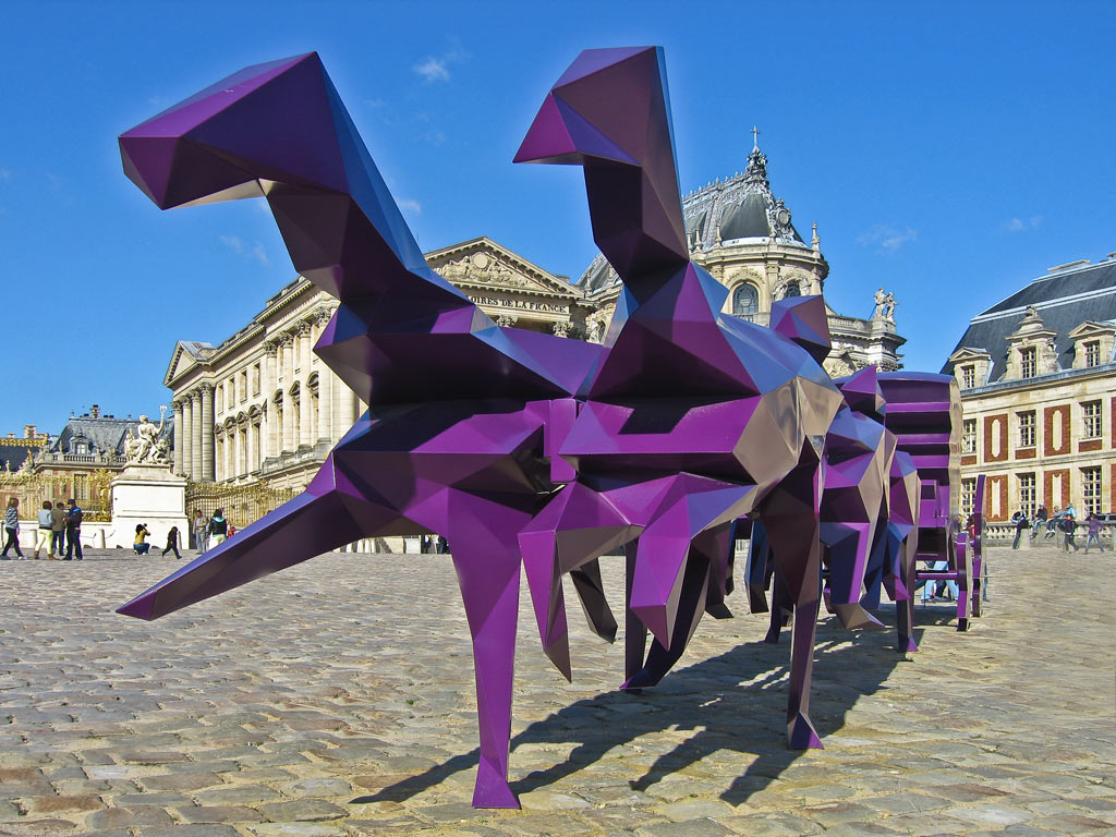 СКУЛЬПТОР ОРИГАМИ [персональная выставка Ксавье Велана в Версале]