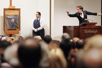 Edvard Munch's, The Scream, auctioned at Sotheby's New York