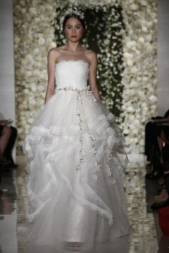 Reem Acra осень-зима 2015 свадебные платья
